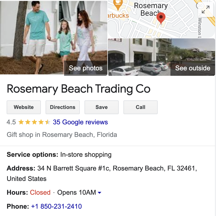 Rosemary beach trading company